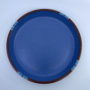 vintage dansk mesa blue deep rim dinner plate stoneware 1990s